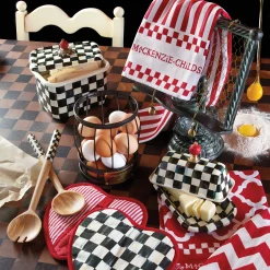 MacKenzie-Childs Courtly Check Butter Box| Serveware