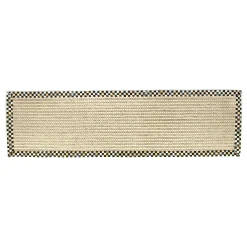 MacKenzie-Childs Courtly Check Cable Wool Sisal 2'6 x 9' Runner| Rugs