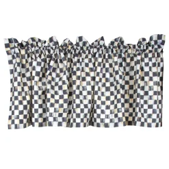 MacKenzie-Childs Courtly Check Cafe Valance| Room Accents