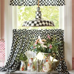 MacKenzie-Childs Courtly Check Cafe Valance| Room Accents