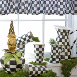 MacKenzie-Childs Courtly Check Cafe Valance| Room Accents