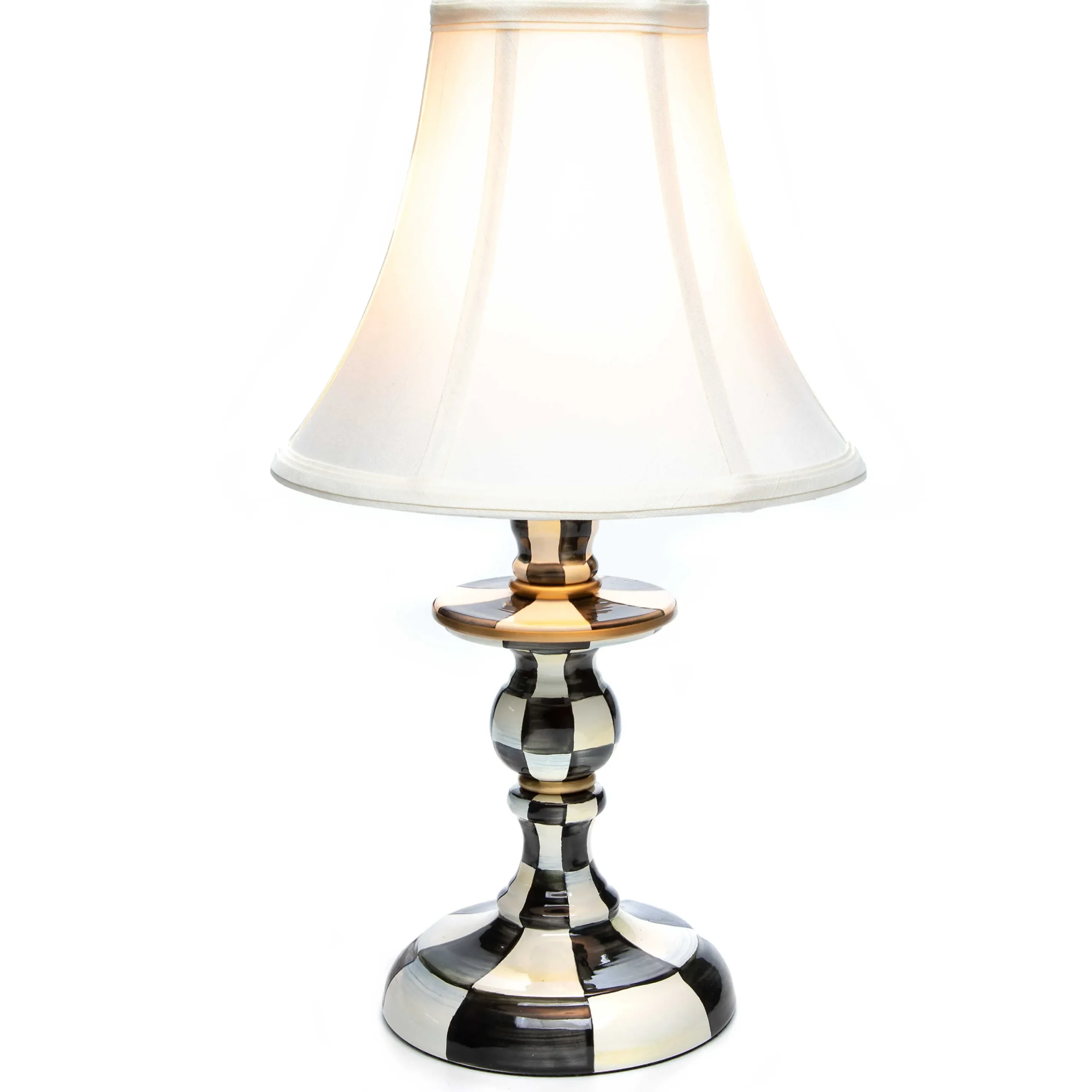 MacKenzie-Childs Courtly Check Candlestick Lamp| Lighting