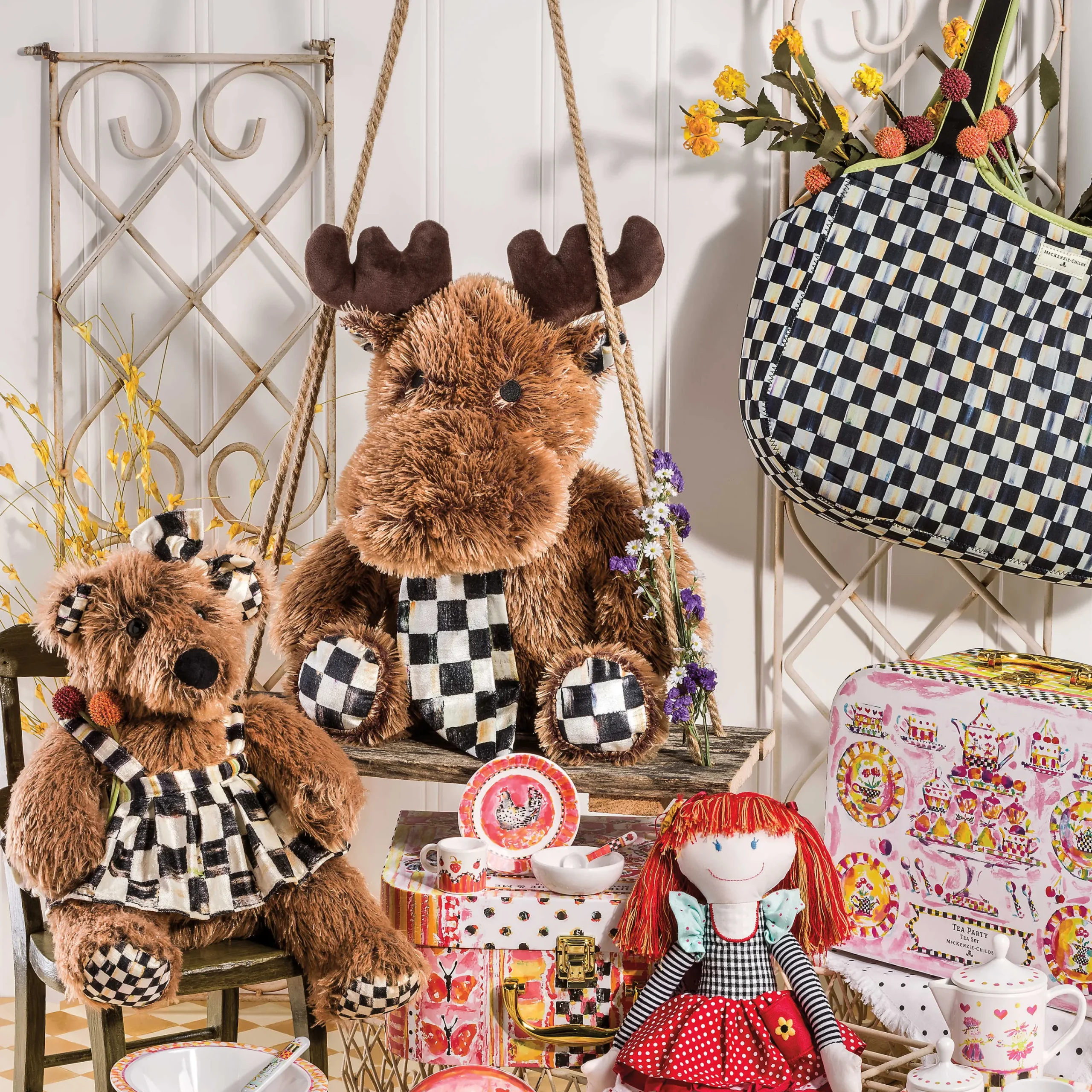 MacKenzie-Childs Courtly Check Carryall| Accessories