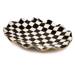 MacKenzie-Childs Courtly Check Ceramic Large Serving Platter| Fall Entertaining|Serveware