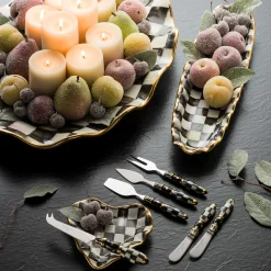 MacKenzie-Childs Courtly Check Ceramic Large Serving Platter| Fall Entertaining|Serveware