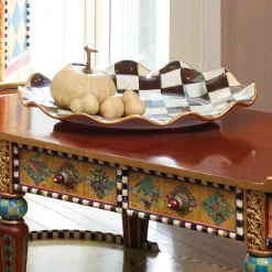MacKenzie-Childs Courtly Check Ceramic Large Serving Platter| Fall Entertaining|Serveware