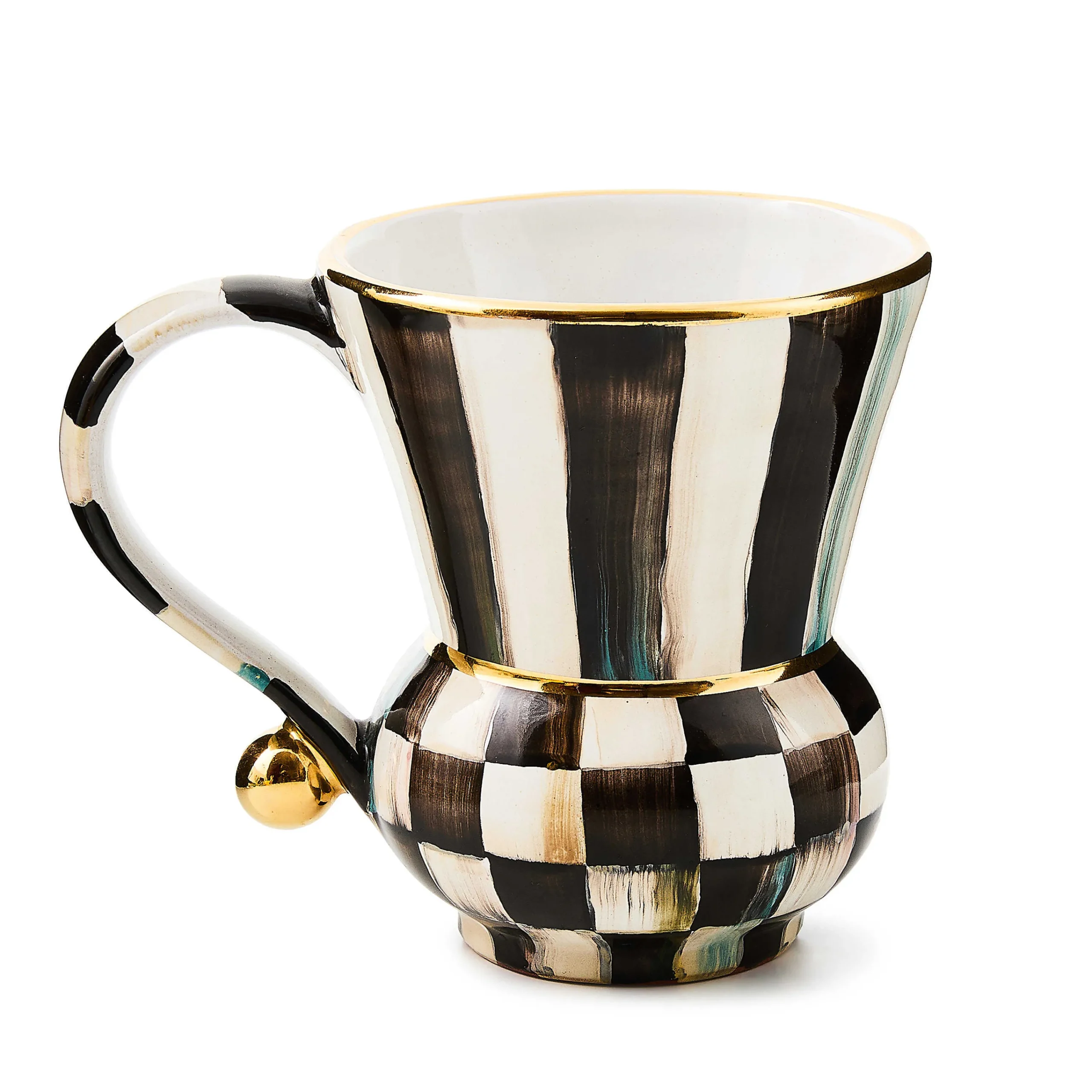 MacKenzie-Childs Courtly Check Ceramic Mug| The Coffee Shop|Drinkware