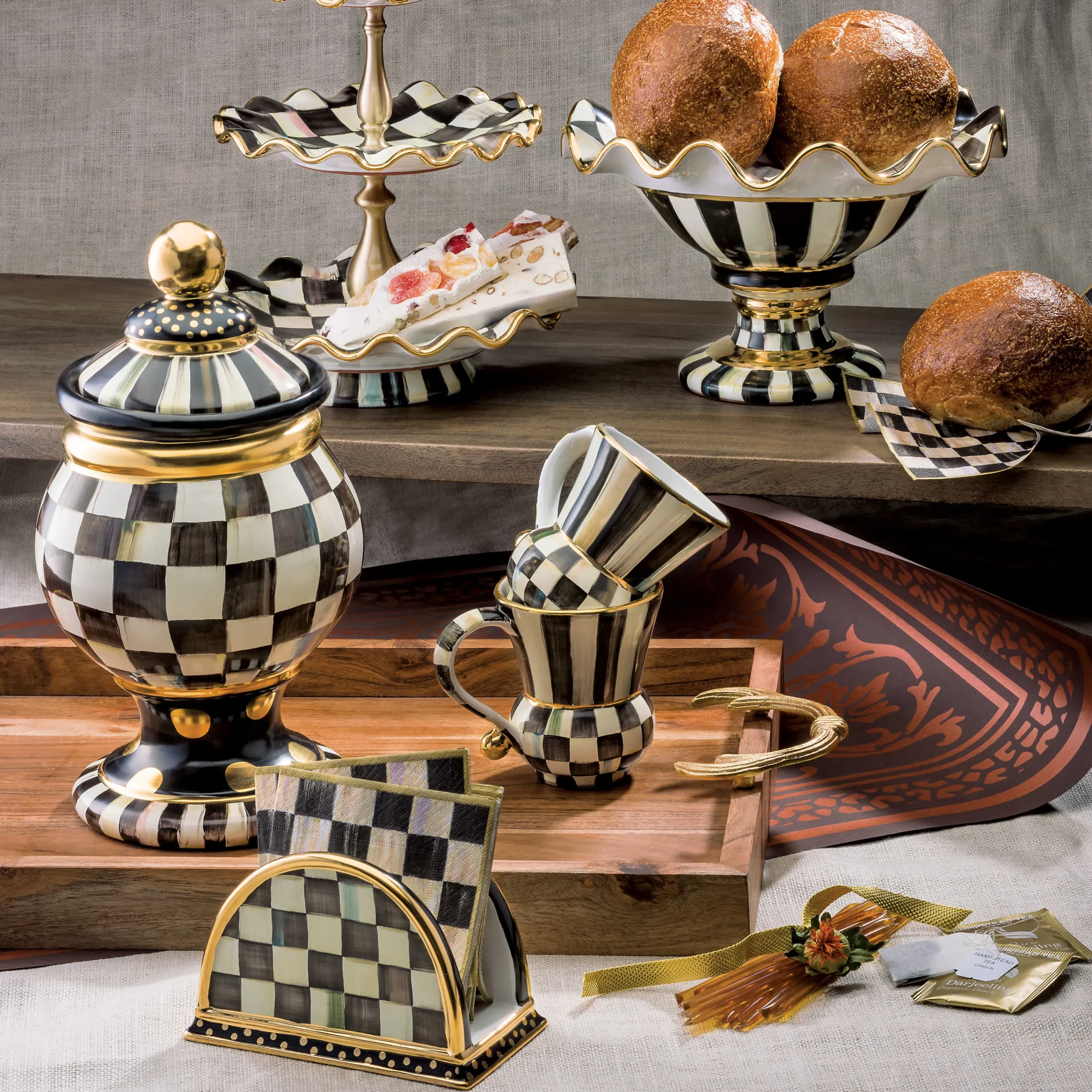 MacKenzie-Childs Courtly Check Ceramic Mug| The Coffee Shop|Drinkware
