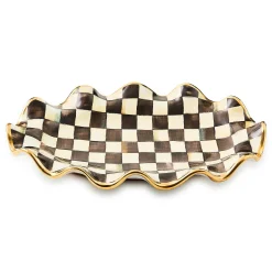 MacKenzie-Childs Courtly Check Ceramic Serving Platter| Serveware