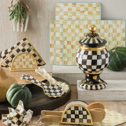 MacKenzie-Childs Courtly Check Ceramic Spoon Rest| Kitchen Utensils & Tools