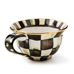 MacKenzie-Childs Courtly Check Ceramic Teacup| Dinnerware & Flatware