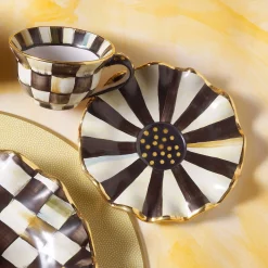 MacKenzie-Childs Courtly Check Ceramic Teacup| Dinnerware & Flatware