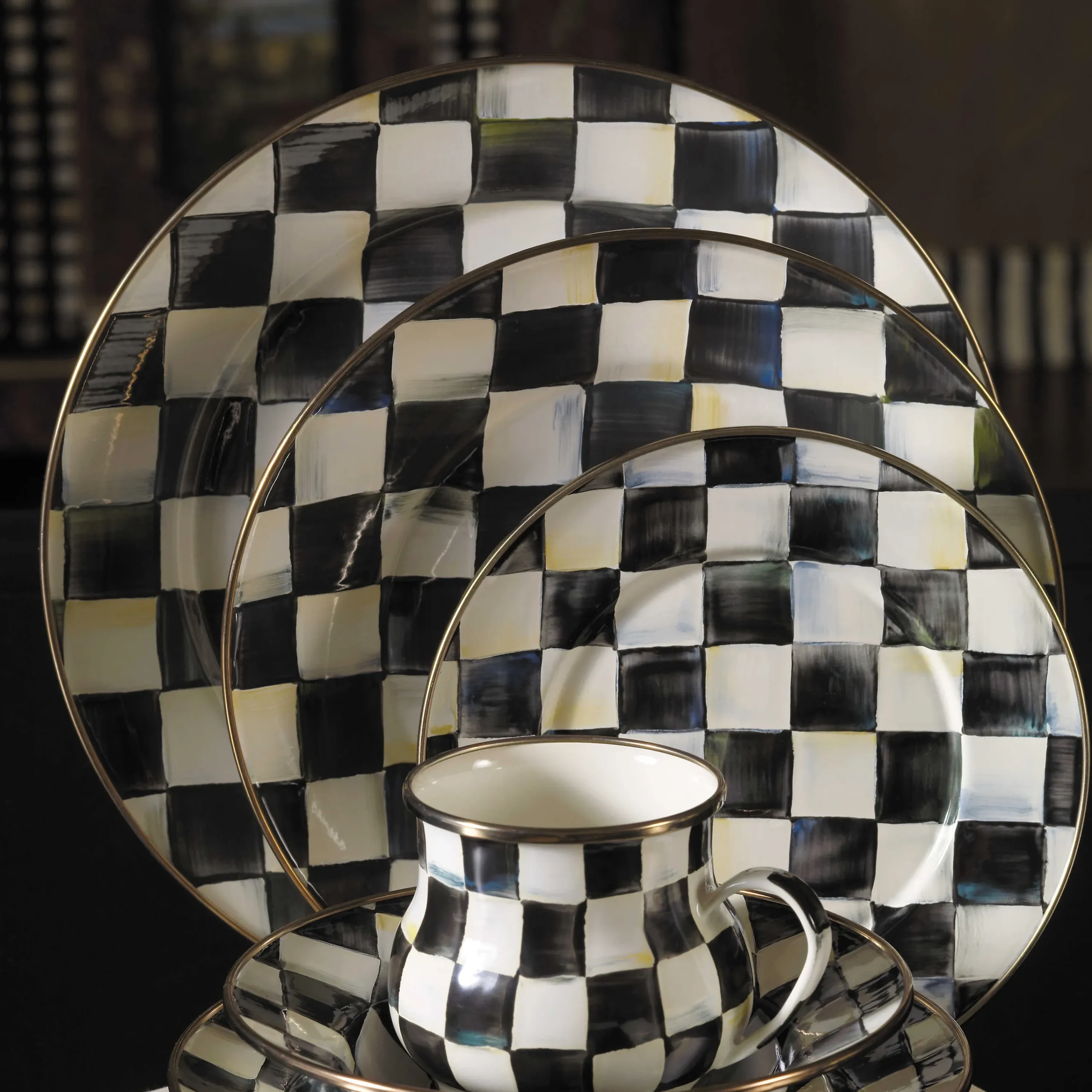 MacKenzie-Childs Courtly Check Charger/Plate| Dinnerware & Flatware
