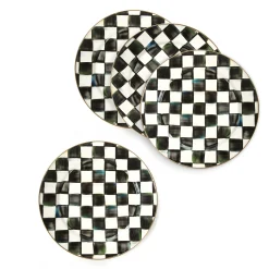 MacKenzie-Childs Courtly Check Chargers, Set of 4| Kitchen & Dining Sets|Fall Entertaining