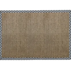 MacKenzie-Childs Courtly Check Chunky Sisal Rug 6' x 9' Rug| Rugs