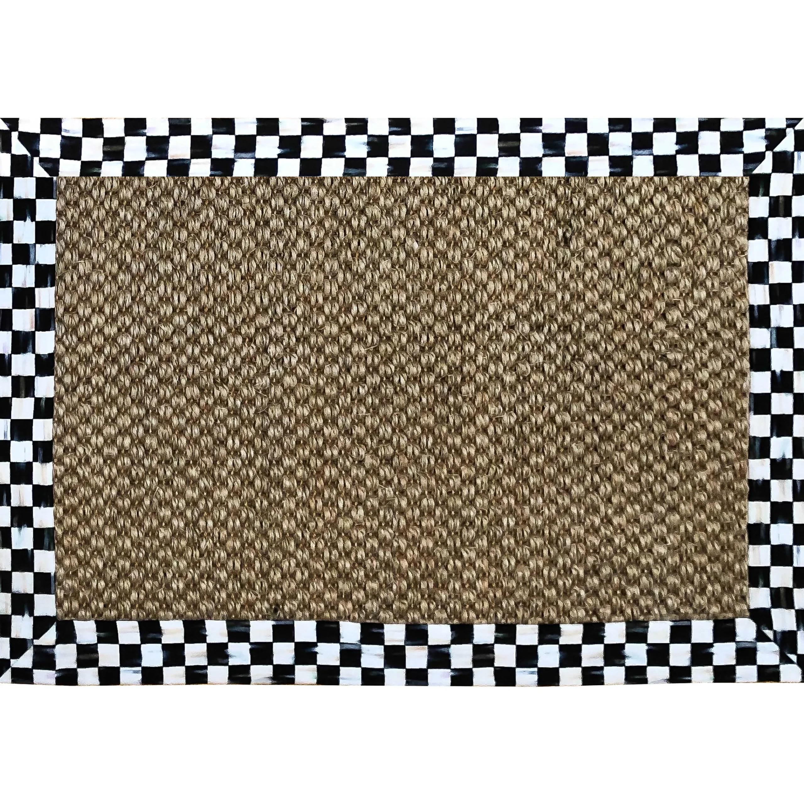 MacKenzie-Childs Courtly Check Chunky Sisal 2' x 3' Rug| Rugs