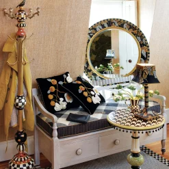 MacKenzie-Childs Courtly Check Coat Perch| Entryway Furniture|Living Room