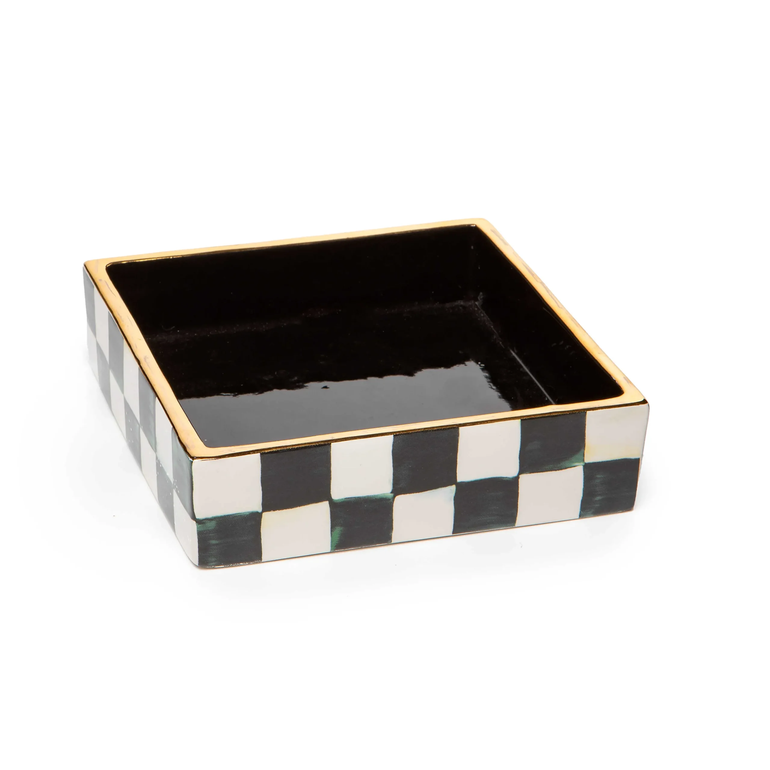 MacKenzie-Childs Courtly Check Cocktail Napkin Holder| Bar Entertaining|Serveware