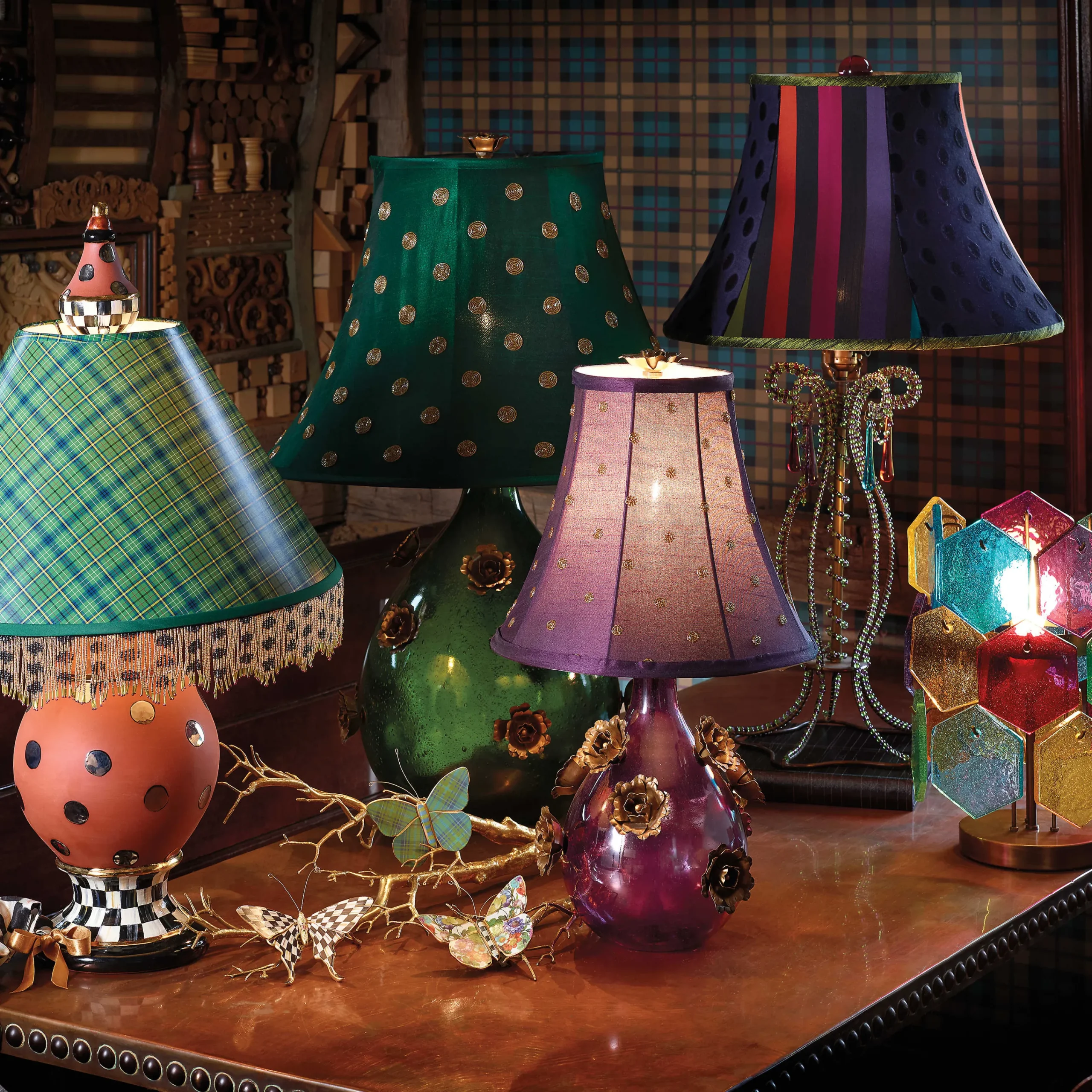 MacKenzie-Childs Courtly Check Cord Cover| Finishing Touches|Room Accents