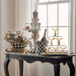 MacKenzie-Childs Courtly Check Coupe Glass| Fall Entertaining|Drinkware