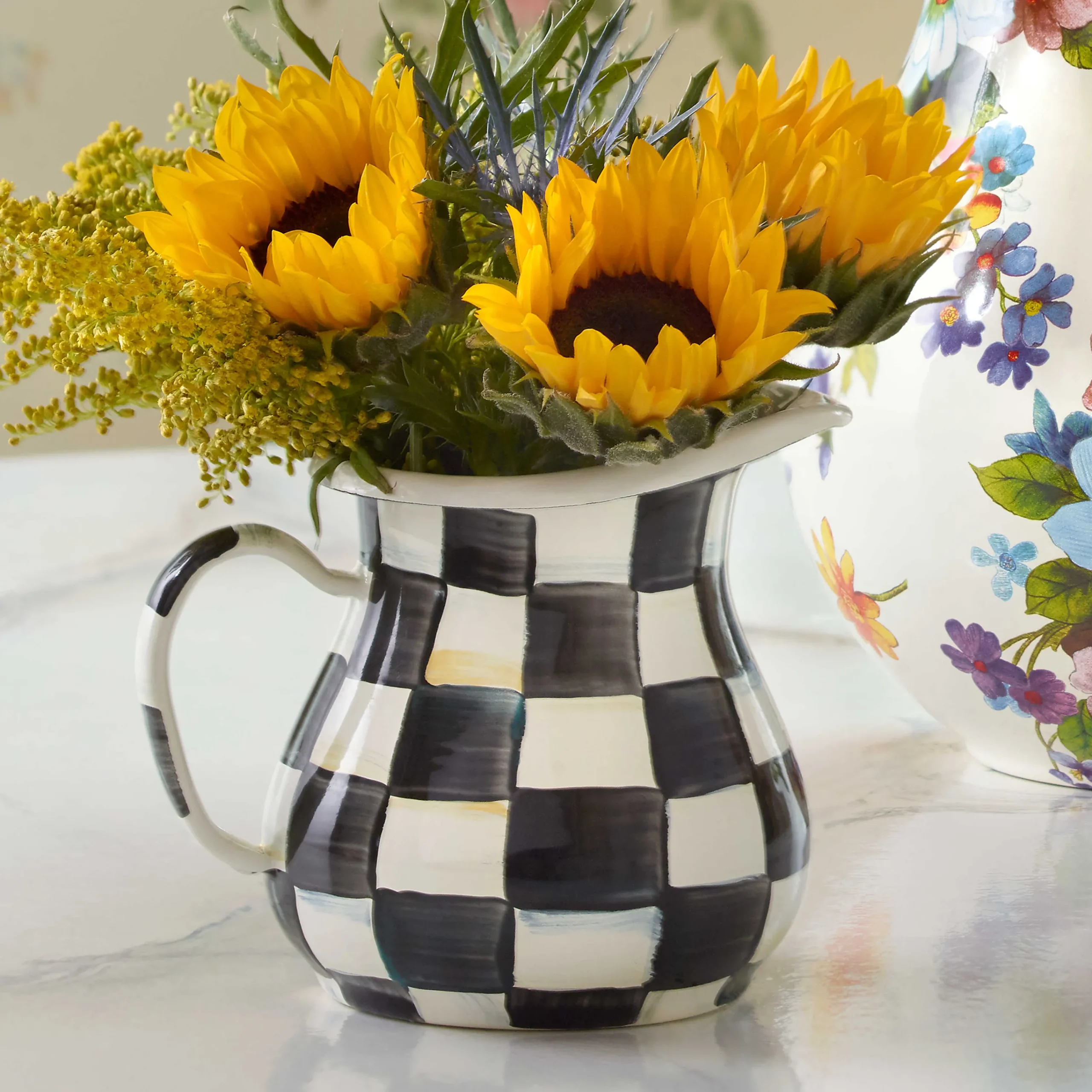 MacKenzie-Childs Courtly Check Creamer| The Coffee Shop|Serveware