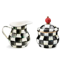 MacKenzie-Childs Courtly Check Creamer  Sugar Bowl Set| Kitchen & Dining Sets|The Coffee Shop