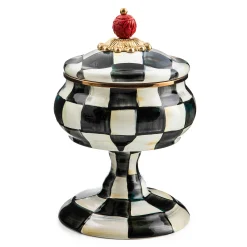 MacKenzie-Childs Courtly Check Curiosity Pot| Bath & Bath Accessories|Room Accents