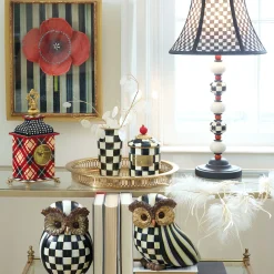 MacKenzie-Childs Courtly Check Demi Canister| Room Accents|Kitchen Storage & Organization