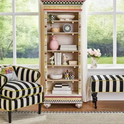 MacKenzie-Childs Courtly Check Demi Canister| Room Accents|Kitchen Storage & Organization