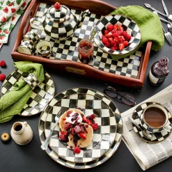 MacKenzie-Childs Courtly Check Dinner Plate| Dinnerware & Flatware