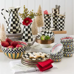 MacKenzie-Childs Courtly Check Dinner Plate| Dinnerware & Flatware