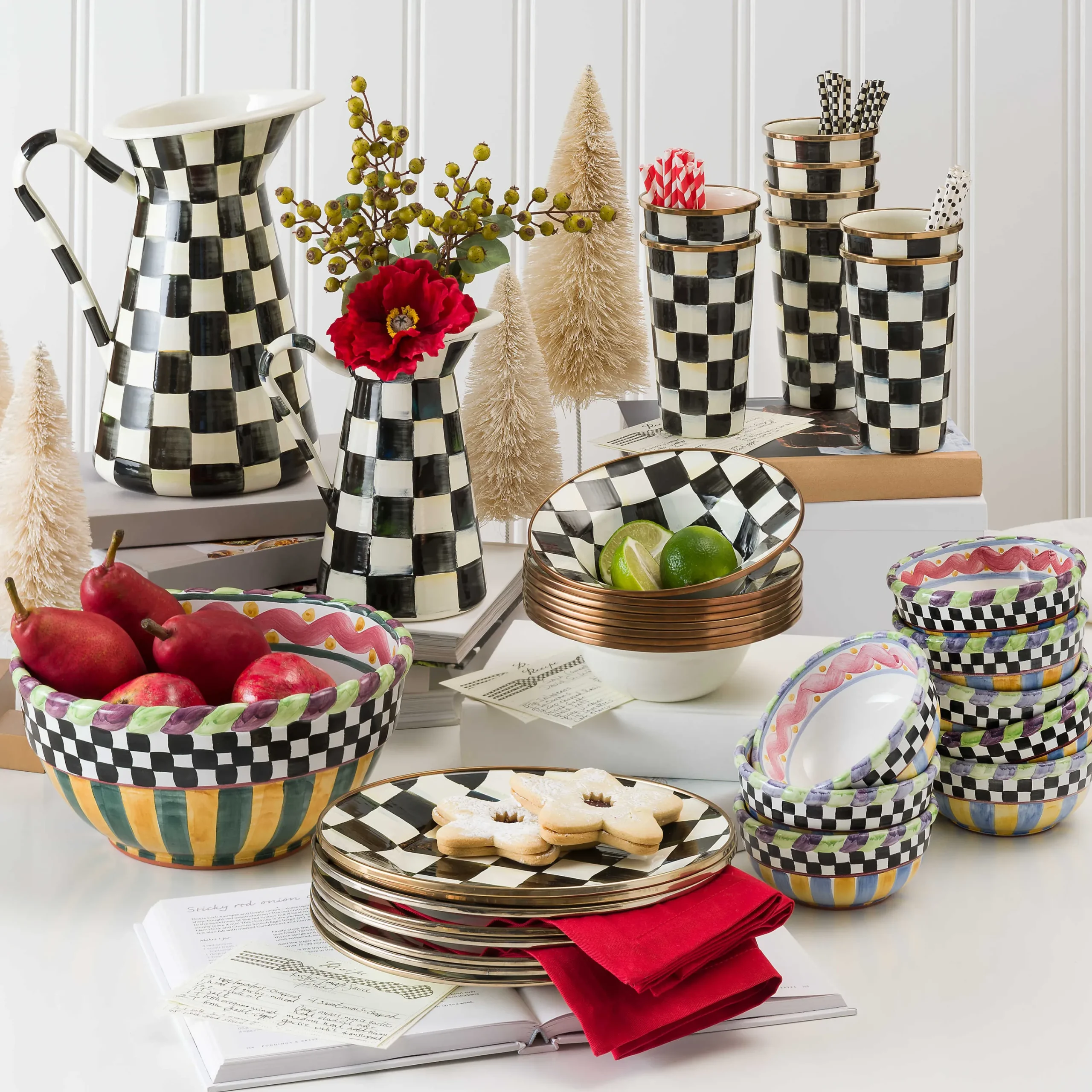 MacKenzie-Childs Courtly Check Dinner Plate| Dinnerware & Flatware