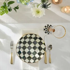 MacKenzie-Childs Courtly Check Dinner Plate| Dinnerware & Flatware