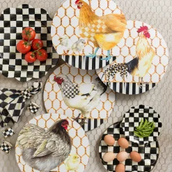 MacKenzie-Childs Courtly Check Egg Plate| Easter|Spring