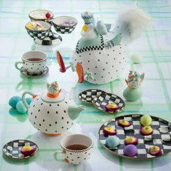 MacKenzie-Childs Courtly Check Egg Plate| Easter|Spring