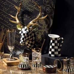 MacKenzie-Childs Courtly Check Enamel Coasters, Set of 4| Table Accessories|Kitchen & Table Linens