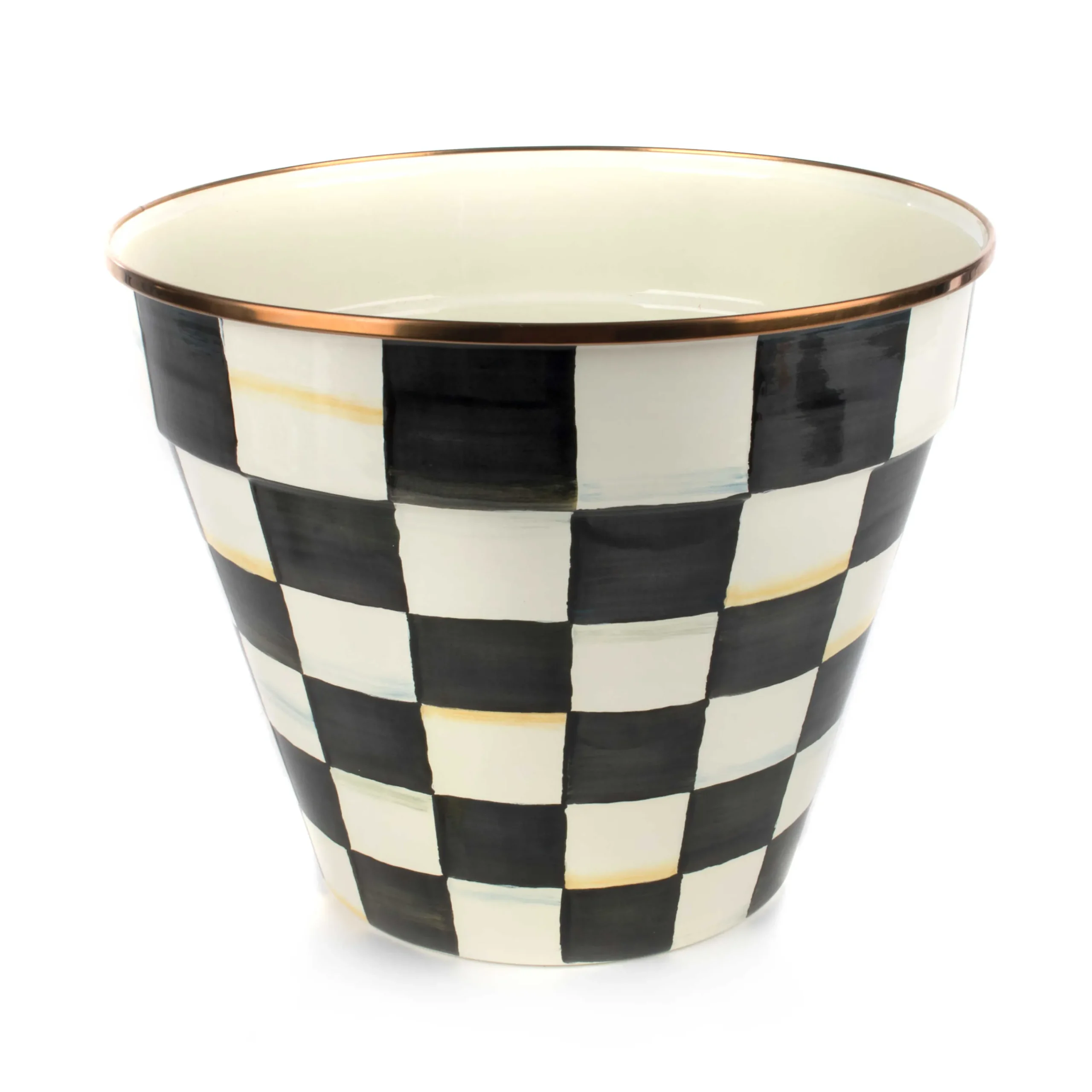MacKenzie-Childs Courtly Check Extra Large Garden Pot| Spring|Outdoor