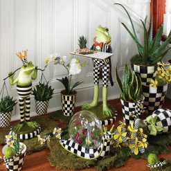 MacKenzie-Childs Courtly Check Extra Large Garden Pot| Spring|Outdoor