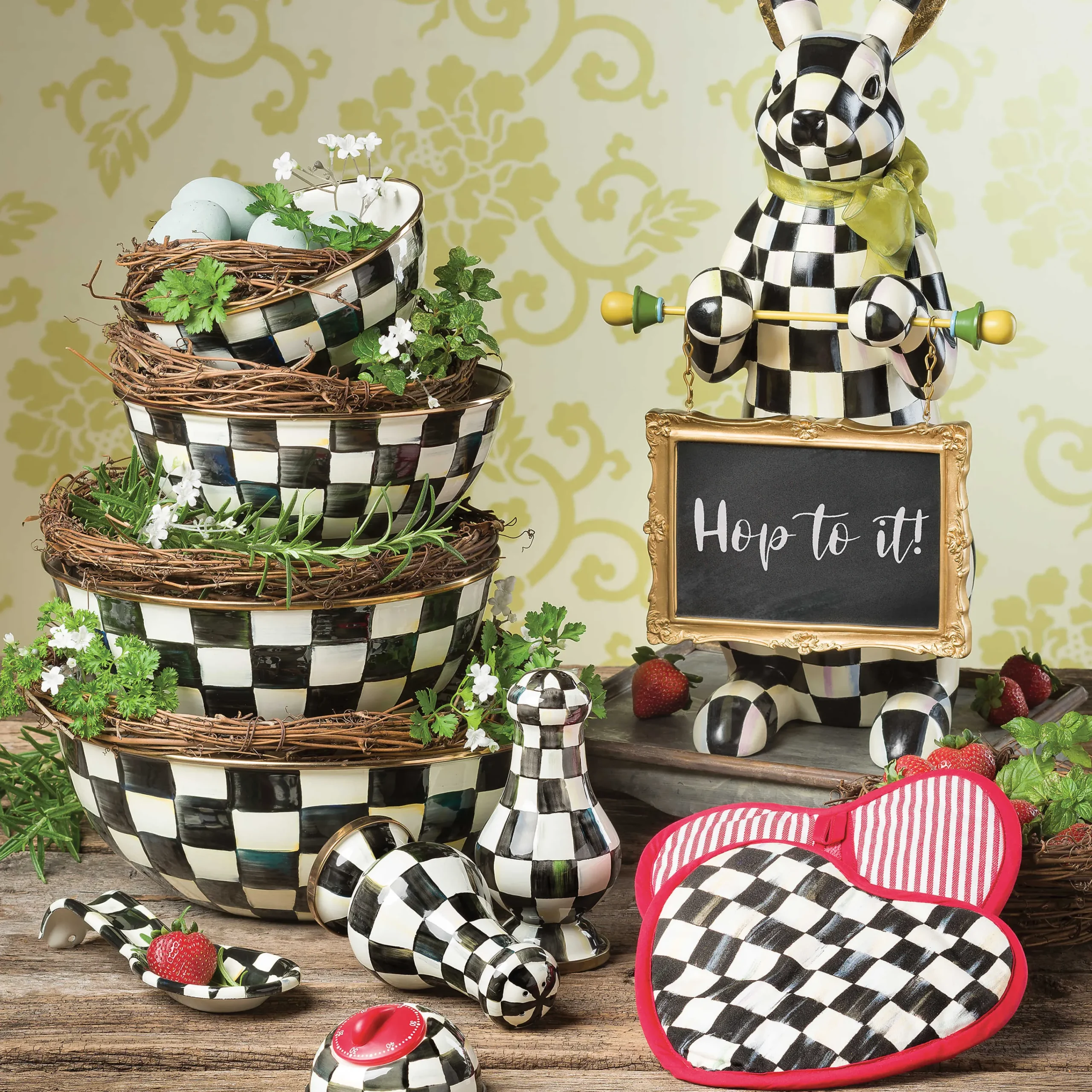 MacKenzie-Childs Courtly Check Extra Large Everyday Bowl| Serveware