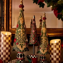 MacKenzie-Childs Courtly Check Flicker 9 Pillar Candle| Candles & Fragrances|Table Accessories