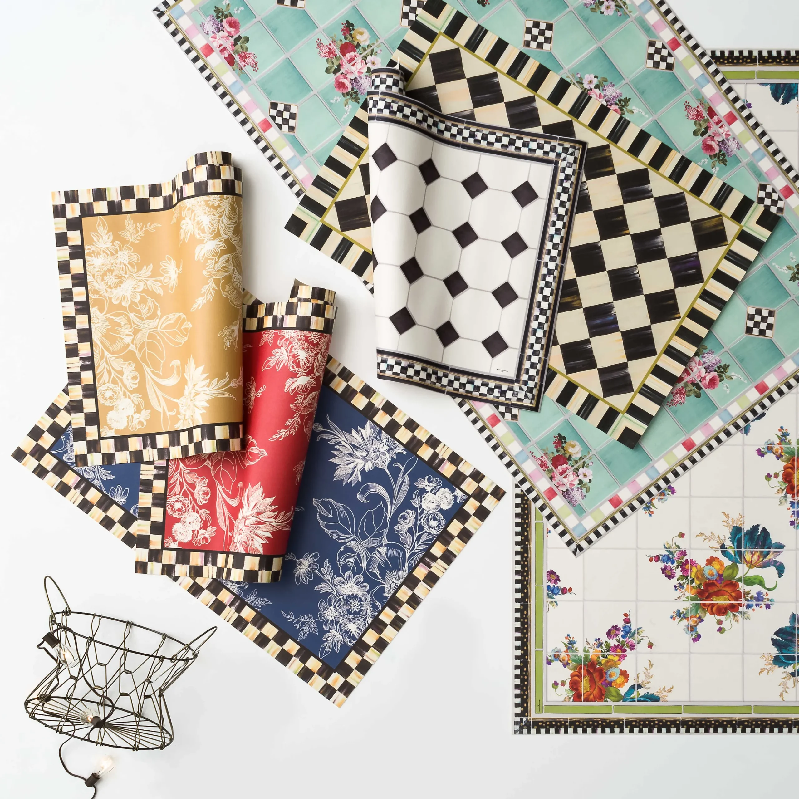 MacKenzie-Childs Courtly Check Floor Mat - 2' x 3'| Rugs
