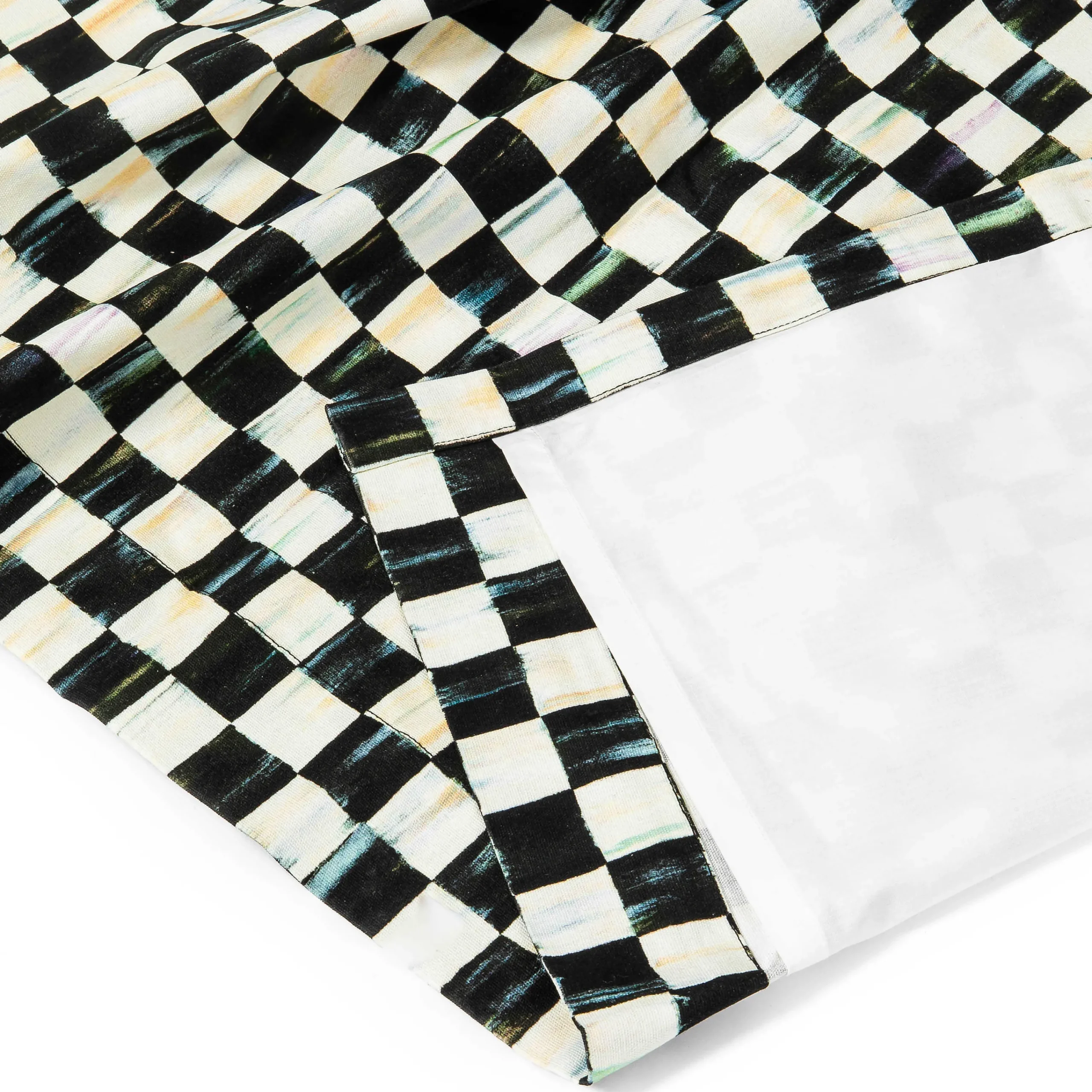 MacKenzie-Childs Courtly Check Grommet Top Curtain Panel| Room Accents
