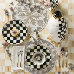 MacKenzie-Childs Courtly Check Ice Cream Dish| Dinnerware & Flatware