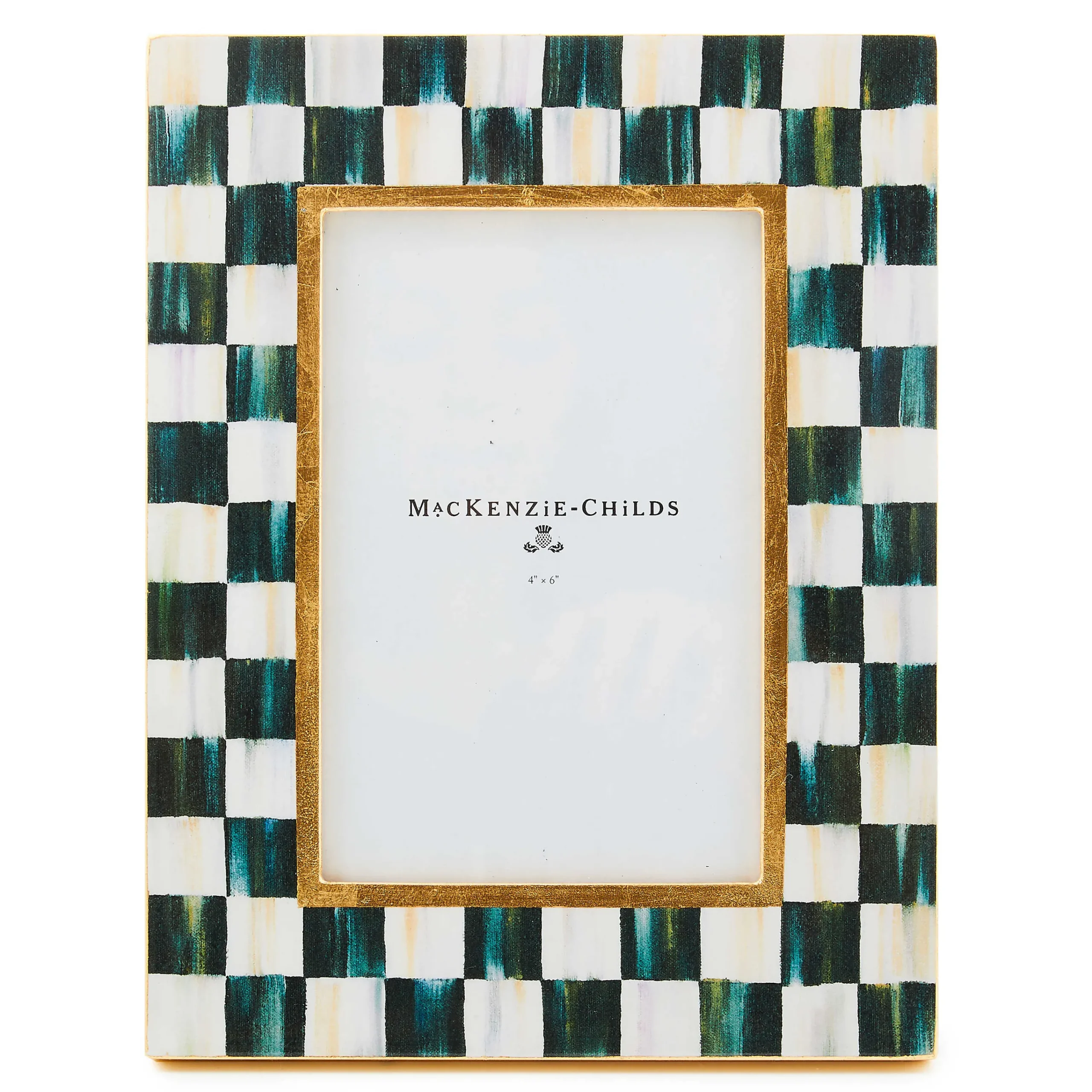 MacKenzie-Childs Courtly Check Lacquer 4 x 6 Frame| Room Accents