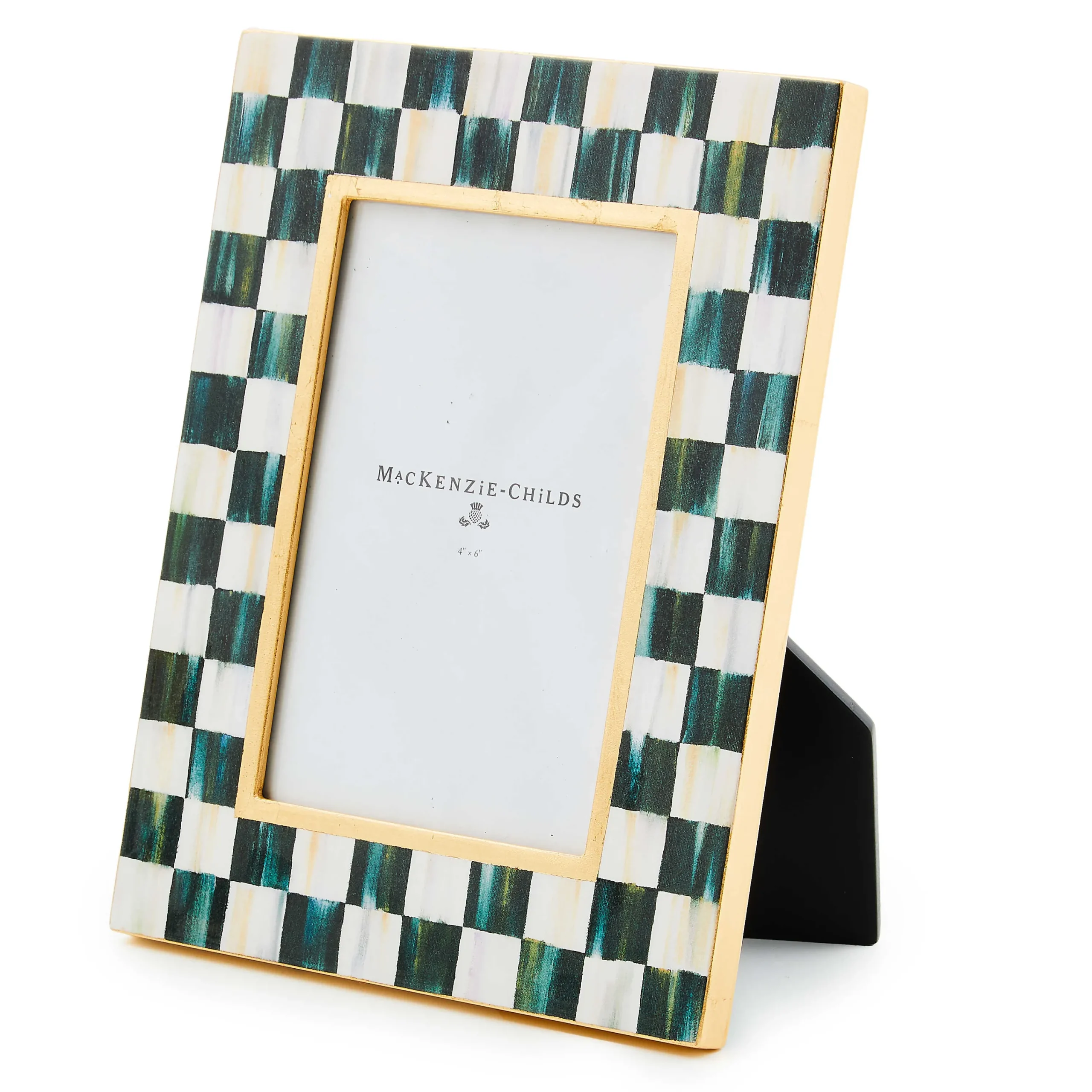 MacKenzie-Childs Courtly Check Lacquer 4 x 6 Frame| Room Accents