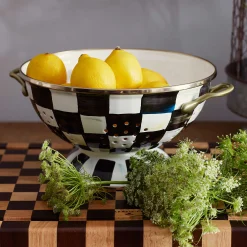 MacKenzie-Childs Courtly Check Large Colander| Kitchen Utensils & Tools
