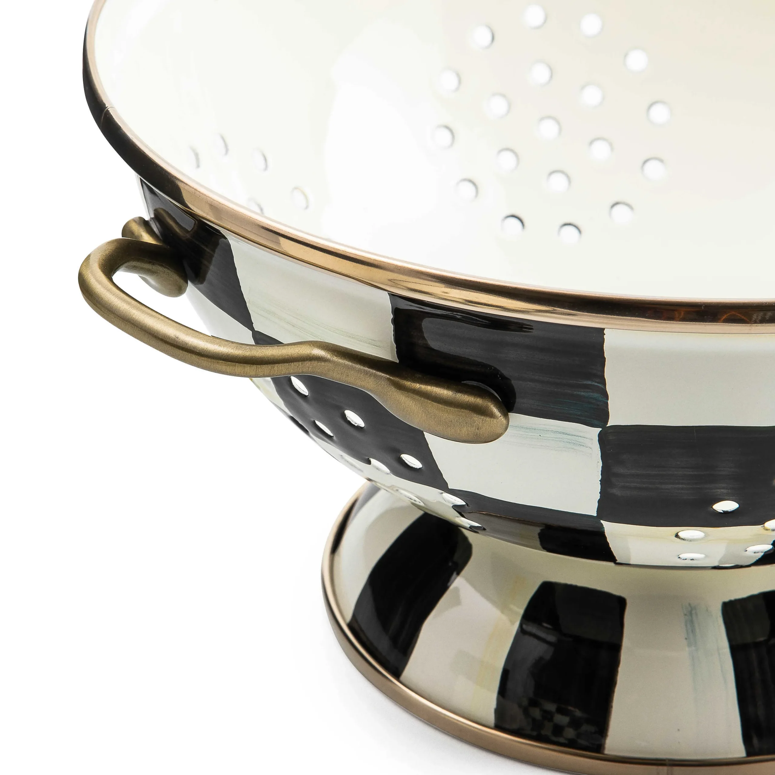 MacKenzie-Childs Courtly Check Large Colander| Kitchen Utensils & Tools