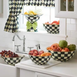 MacKenzie-Childs Courtly Check Large Colander| Kitchen Utensils & Tools