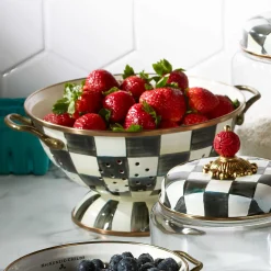 MacKenzie-Childs Courtly Check Large Colander| Kitchen Utensils & Tools
