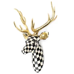 MacKenzie-Childs Courtly Check Large Deer| Holiday|Room Accents